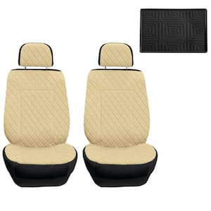Prestige79 47 in. x 1 in. x 23 in. Diamond Stitch Neosupreme Front Car Seat Cover Set