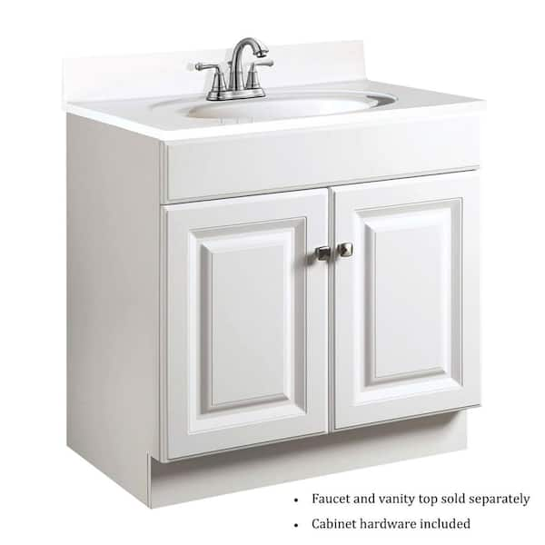 24 inch Small Bathroom Vanity White Color with Storage (24Wx18.5Dx35H)  CF2822V24W