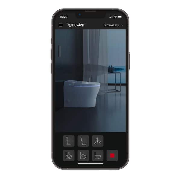Duravit SensoWash U 1-Piece 0.92 GPF Dual Flush Elongated Toilet