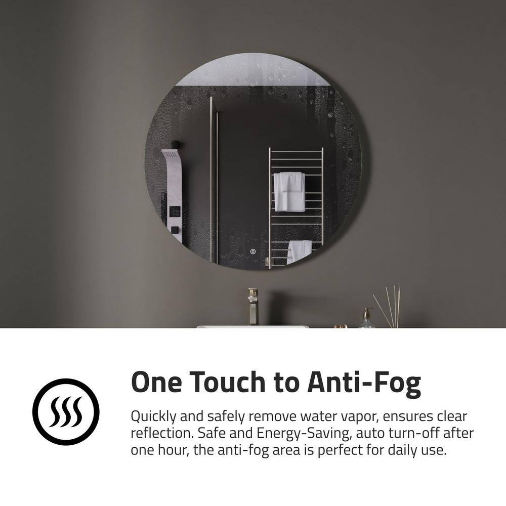 Rectangular Frameless LED Bathroom Vanity Mirror with Defogger