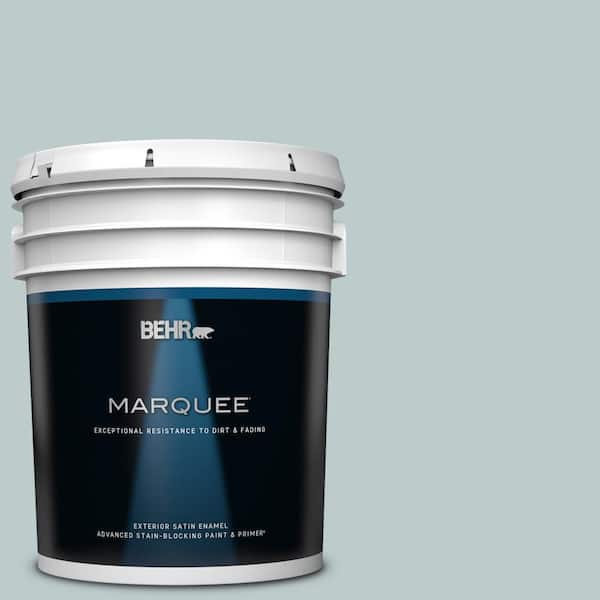 BEHR MARQUEE 5 gal. #N440-2 Urban Raincoat Satin Enamel Exterior Paint & Primer