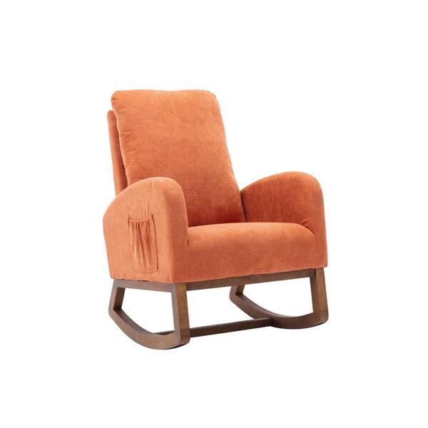 orange glider chair