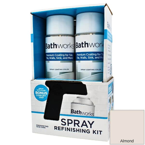 32 oz. Tub and Tile Refinishing Kit - 2 Spray Cans, Almond