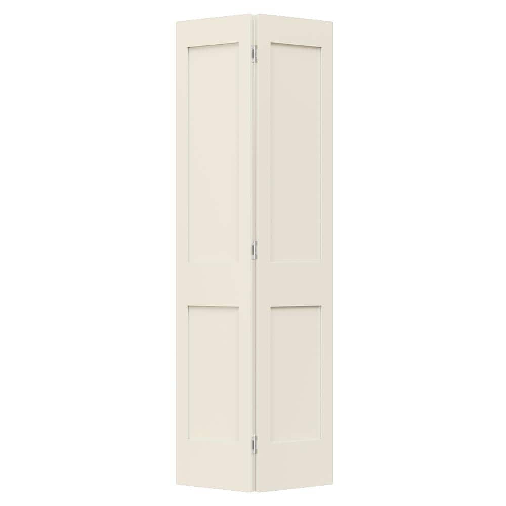 JELD-WEN 24 in. x 80 in. 2-Panel Shaker Solid Core Primed White