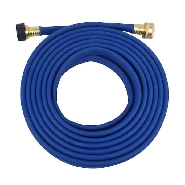 Afoxsos 1/2 in. x 25 ft. Garden Flat Soaker Hose with Metal Hose Connector Ends, for Flower Beds; Seedlings; Landscaping