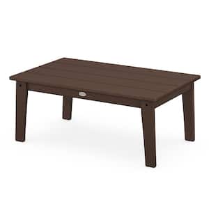Grant Park Mahogany Plastic Patio Furniture Outdoor All-Weather Coffee Table