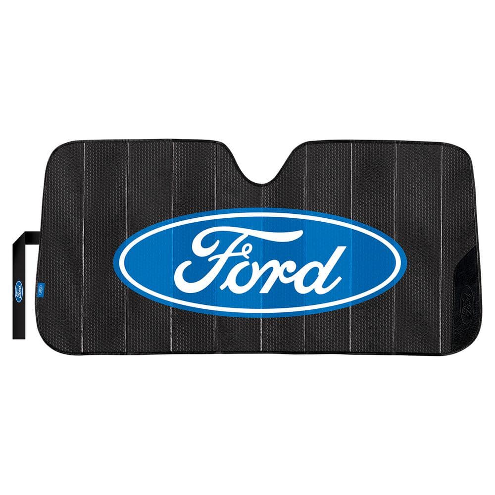Plasticolor Ford Matte Black Accordion Sunshade 003858R01 - The