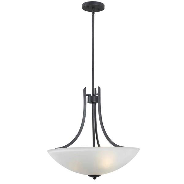 Kenroy Home Mirage 3-Light Forged Graphite Pendant