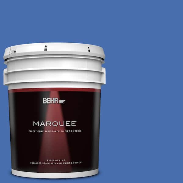 BEHR MARQUEE 5 gal. #PPU15-05 New Age Blue Flat Exterior Paint & Primer