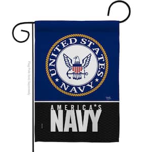 13 in. x 18.5 in. America Navy Garden Flag Double-Sided Armed Forces Decorative Vertical Flags