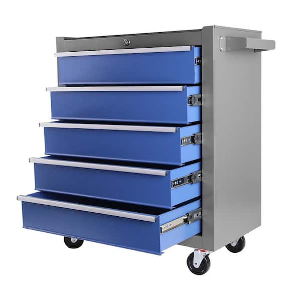 5 Drawers Rolling Tool Chest w/Wheels, Portable Rolling Tool Box on Wheels, Tool Chest Organizer for Garage, Workshop