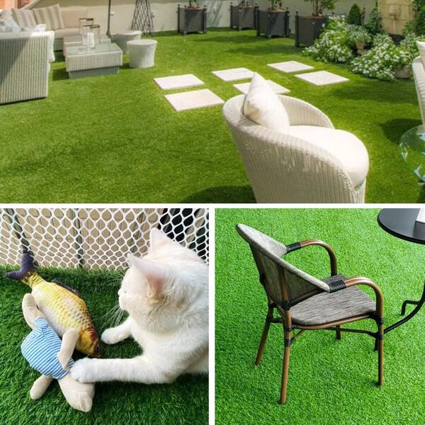 40 in. x 393 in. Green Large Outdoor Garden Artificial Plant
