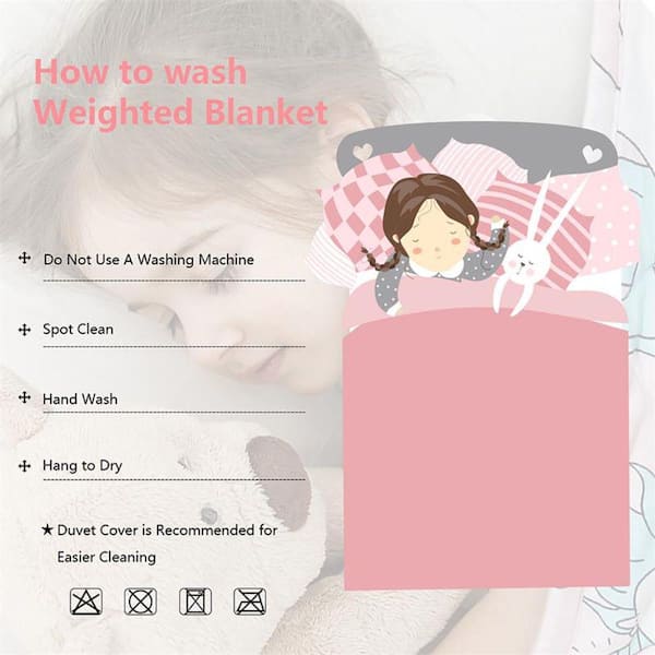 Spot clean weighted online blanket