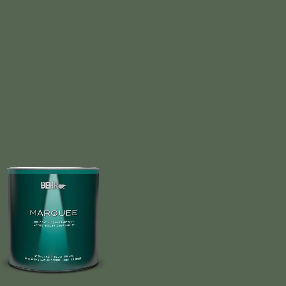 BEHR MARQUEE 1 qt. Home Decorators Collection HDCWR1511 Deep Emerald SemiGloss Enamel