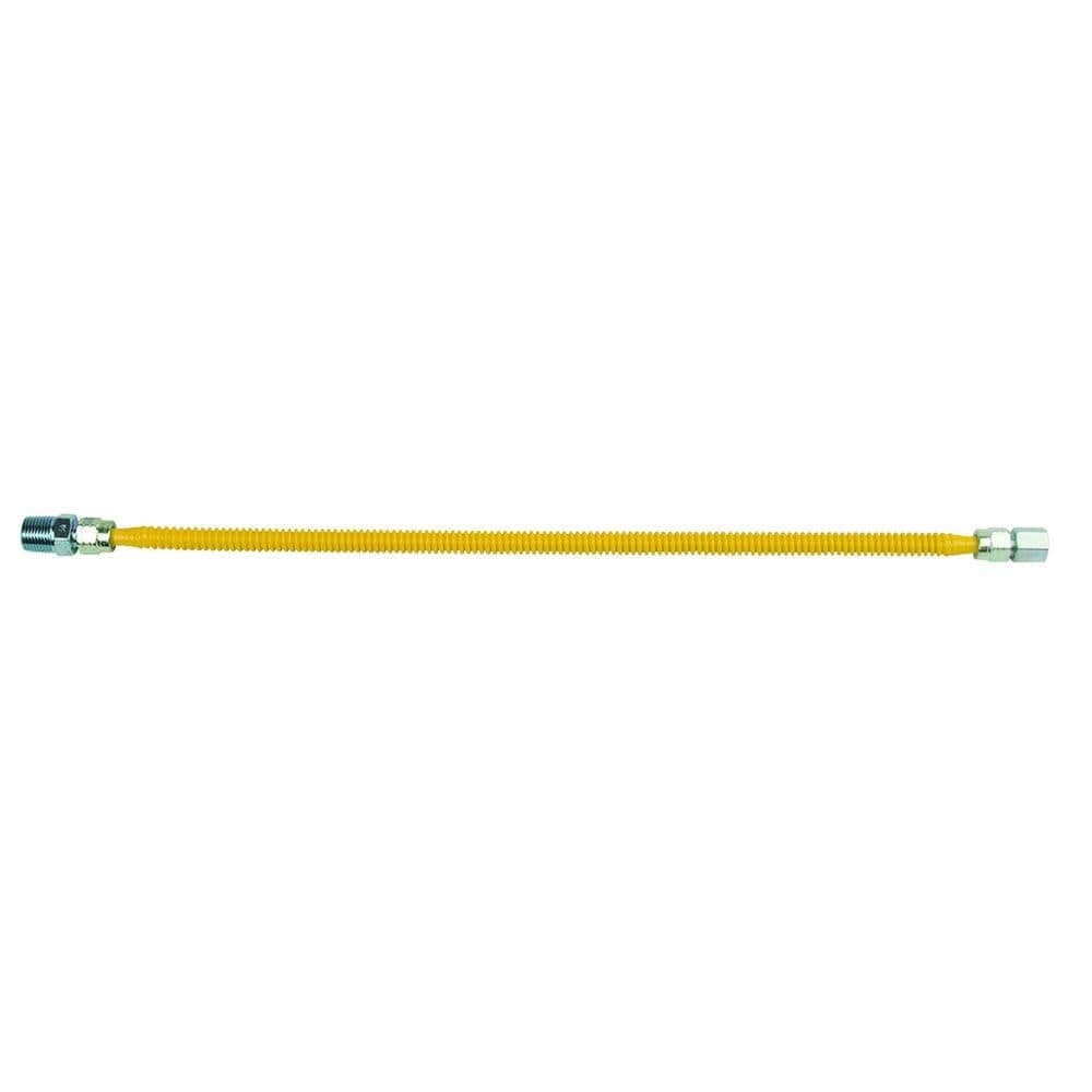 ProCoat 1/2 in. MIP x 3/8 in. FIP x 24 in. Stainless Steel Gas Connector 3/8 in. O.D. (40,000 BTU) price history on PriceWatchPro