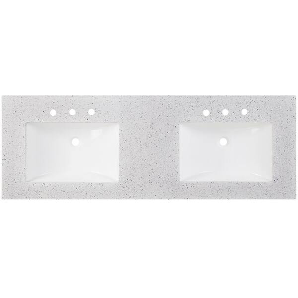 61-in Dune Solid Surface Bathroom Vanity Top 61-in Dune Solid Surface Bathroom Vanity Top
