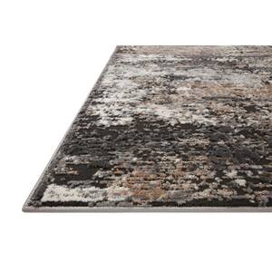 Estelle Charcoal/Granite 11 ft. 2 in. x 15 ft. Abstract Polypropylene/Polyester Area Rug