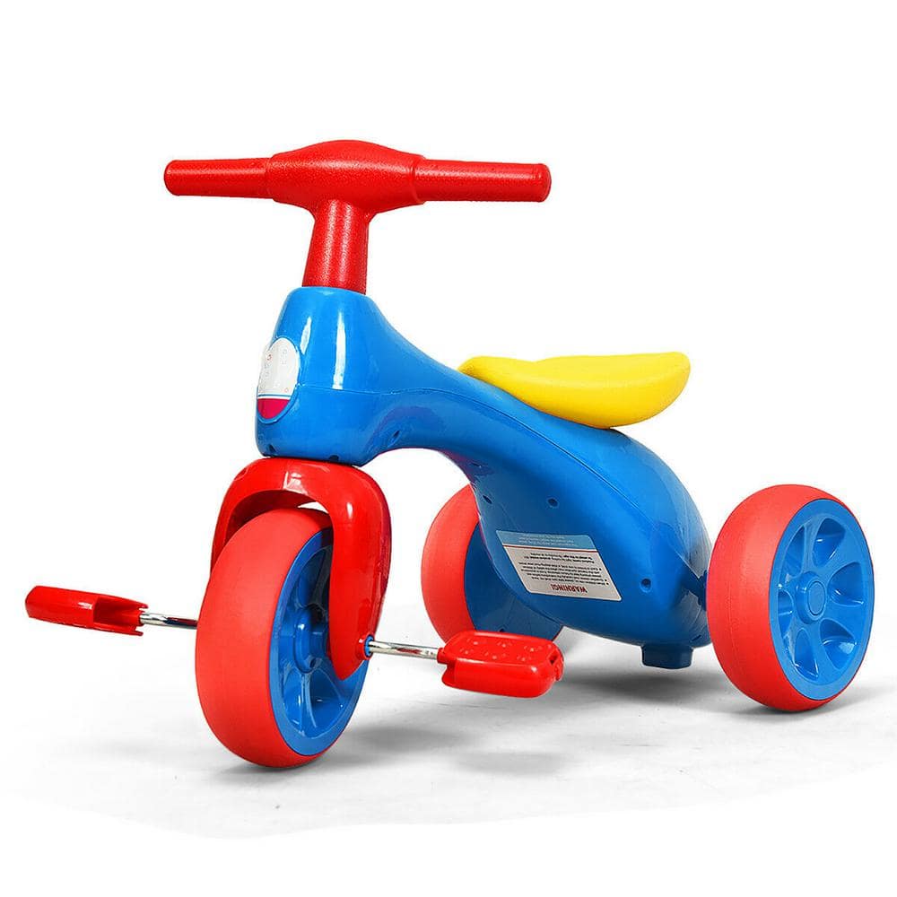 Costway 2-In-1 Toddler Tricycle Balance Bike Scooter Kids Riding