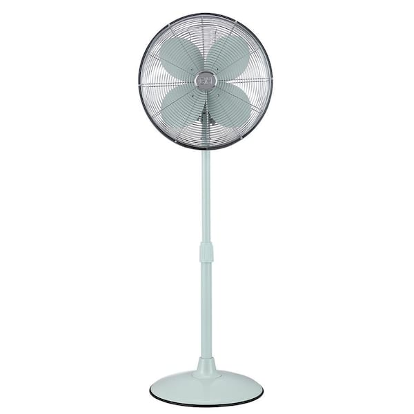 GOOD HOUSEKEEPING All-Metal 16 in. Retro Pedestal Fan with Oscillation in Breezewave