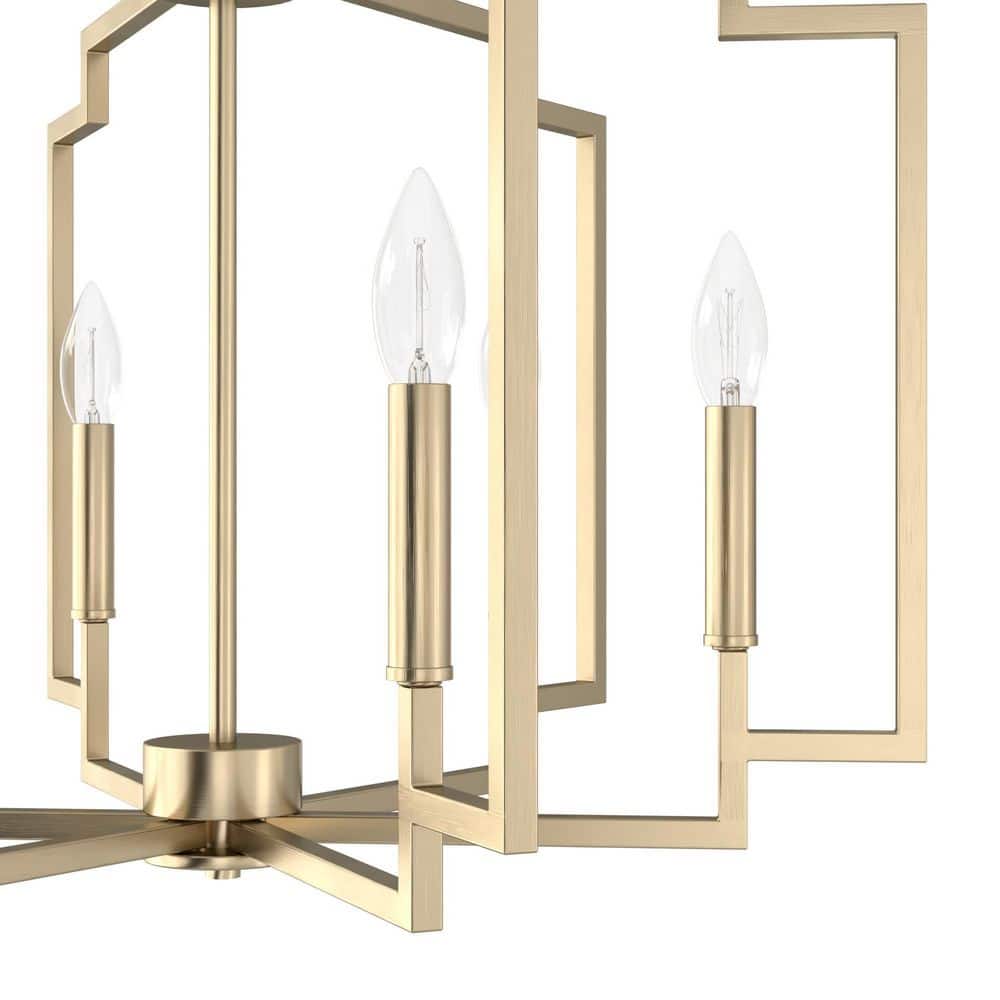 Zoanne Alturas Gold 24" Modern Glam Chandelier