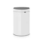 10.6 Gal. (40L) White Touch Top Trash Can