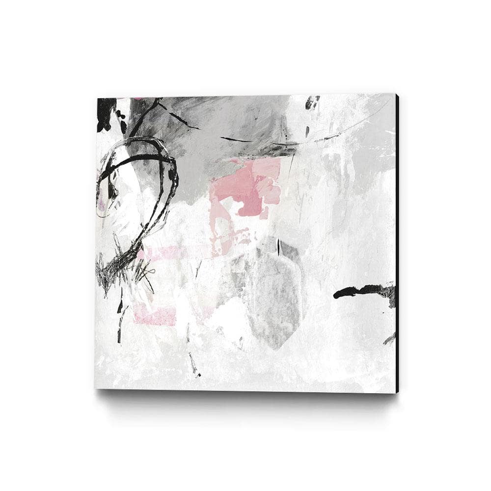 pink and black canvas art