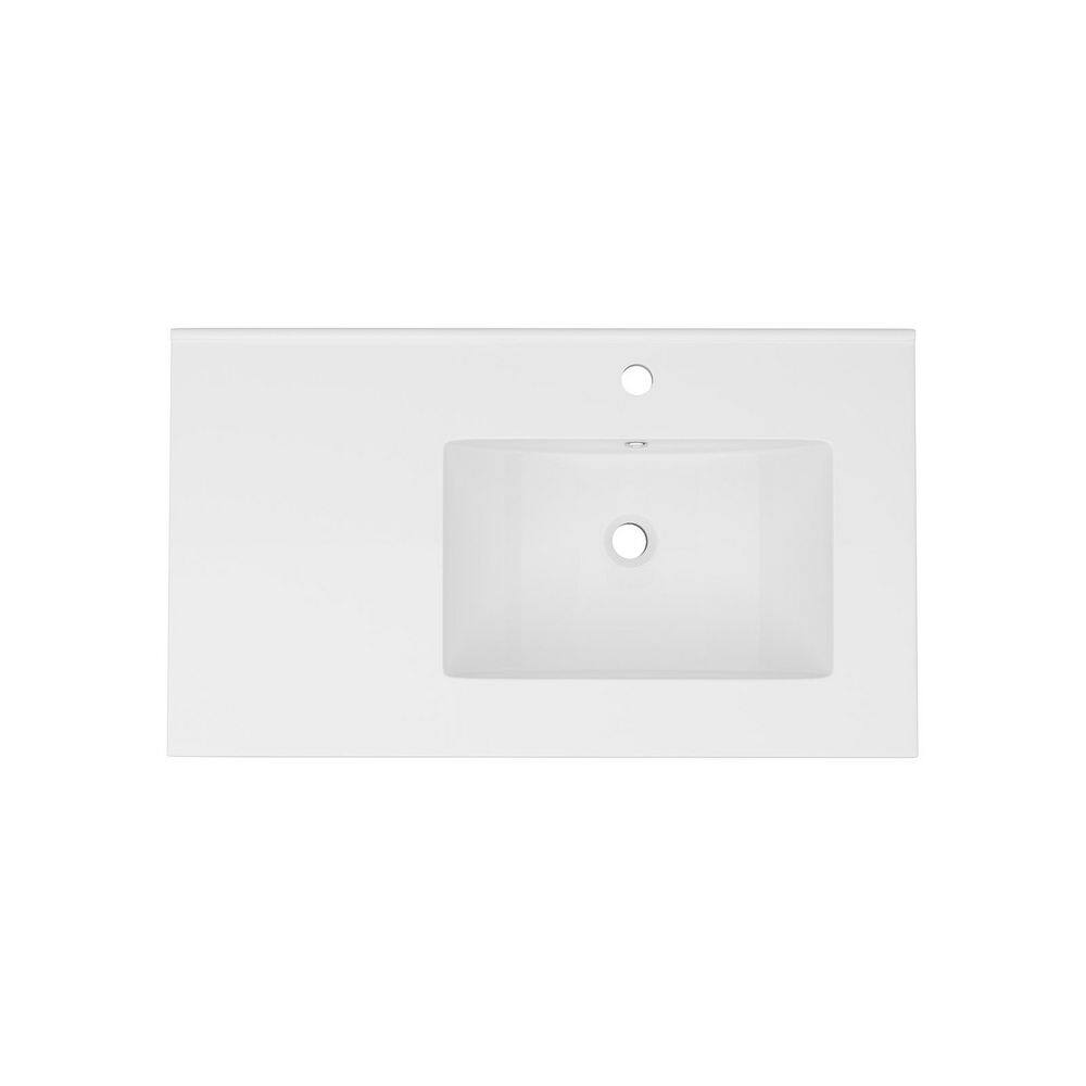 32 in. W x 18 in. D Ceramic Vanity Top in White price history on PriceWatchPro