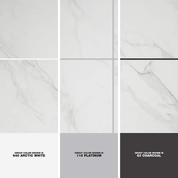 Donchez White Calacatta 24 in. x 24 in. Glazed Porcelain Floor and Wall Tile (15.76 sq. ft./Case)