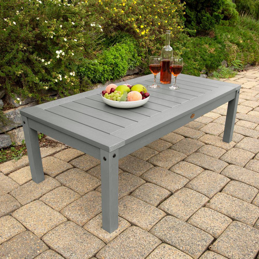 Coastal Teak Rectangular Synthetic Wood Outdoor Coffee Table