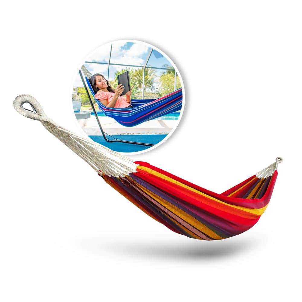 BLISS HAMMOCKS 6.5 ft. Hammock in a Bag Portable Hammock Bed with Hand