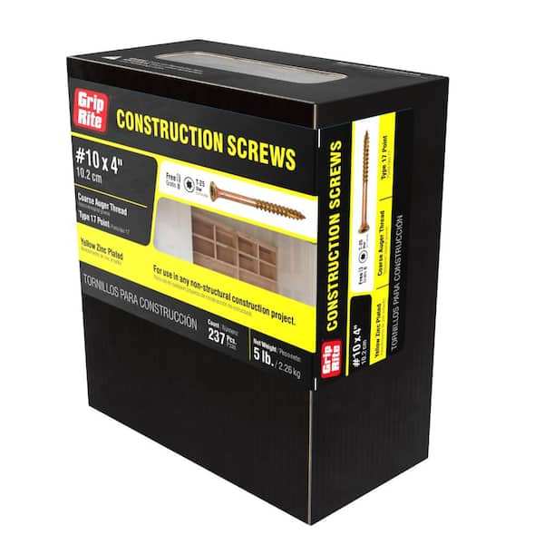 Grip-Rite #10 x 4 in. Star Drive Dual Flat Head Coarse