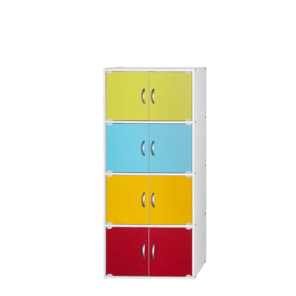 Rainbow 57'' Tall 8-Door Freestanding Storage Cabinet