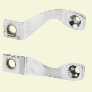 Diecast, Chrome Plated Sliding Door Handle Brackets (1-pair)