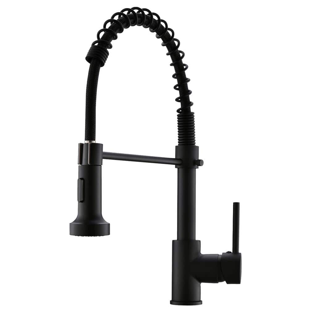 Stainless Steel Faucet Single-Handle Faucet Pull-Down Sprayer Kitchen Fauce