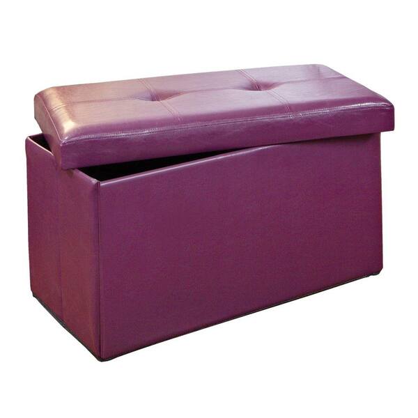 Simplify Purple Storage Ottoman