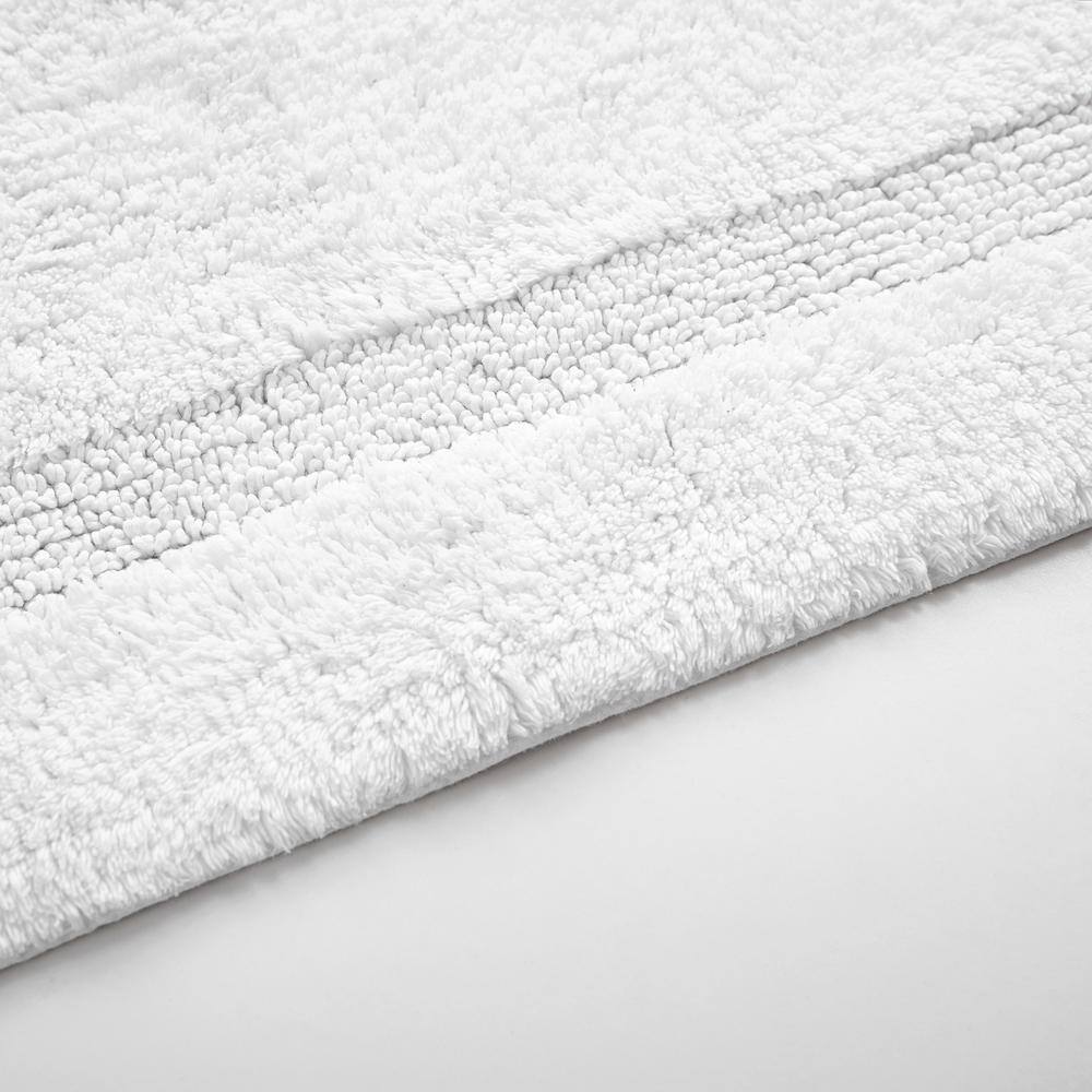 Peniston White Cotton Tufted Bath Rug Runner 60" x 22"