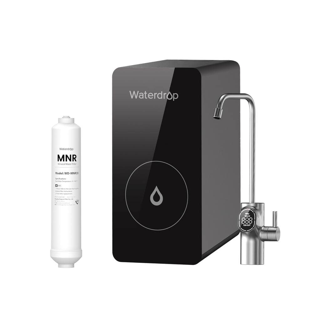 Waterdrop D6 RO Water Filter, Under Sink, Tankless RO Water Filter ...