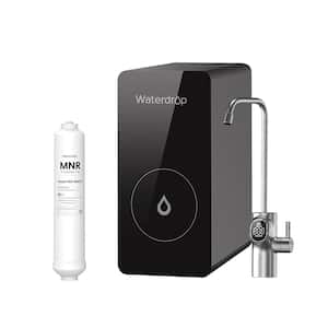 D6 RO Water Filter, Under Sink, Tankless RO Water Filter System, Smart LED Faucet, Extra Remineralizzazione Filter