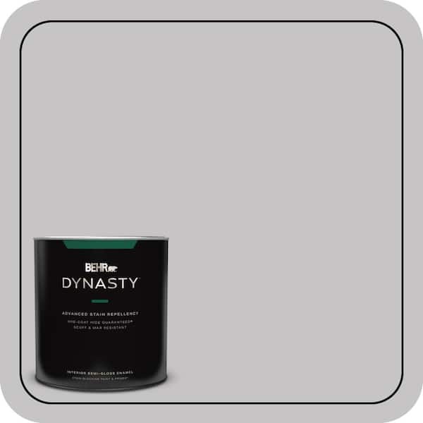BEHR DYNASTY 1 qt. #T15-6 Dreamscape Gray Semi-Gloss Enamel Interior Stain-Blocking Paint & Primer