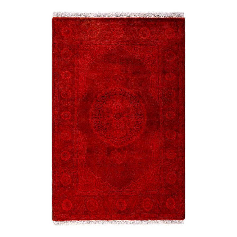 Overdyed Red 3 x 4 Wool Indoor Area Rug price history on PriceWatchPro