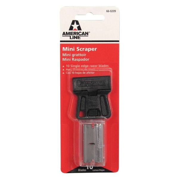 Small Point Scraper HDX Mini Scraper with 10 Single Blades 66-0209-0000 - The Home Depot