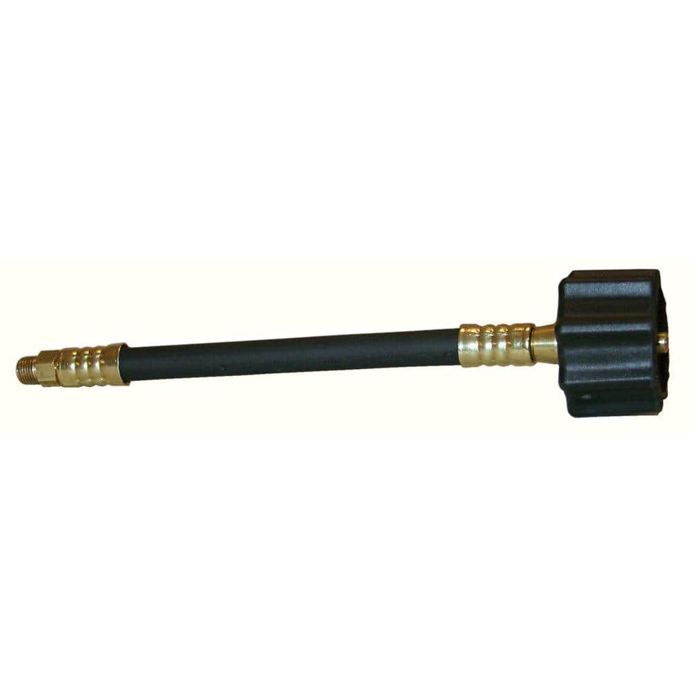 Flexible Pigtail Hose with Green Female Type 1 Acme Nut x 1/4 in. Male Inv.