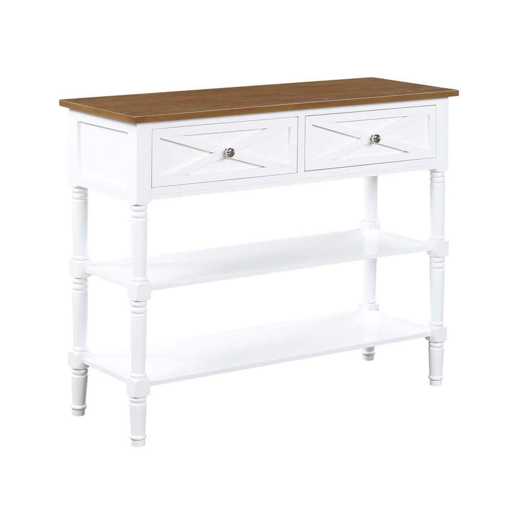 Reviews for Convenience Concepts Country Oxford 37 in. Driftwood/White