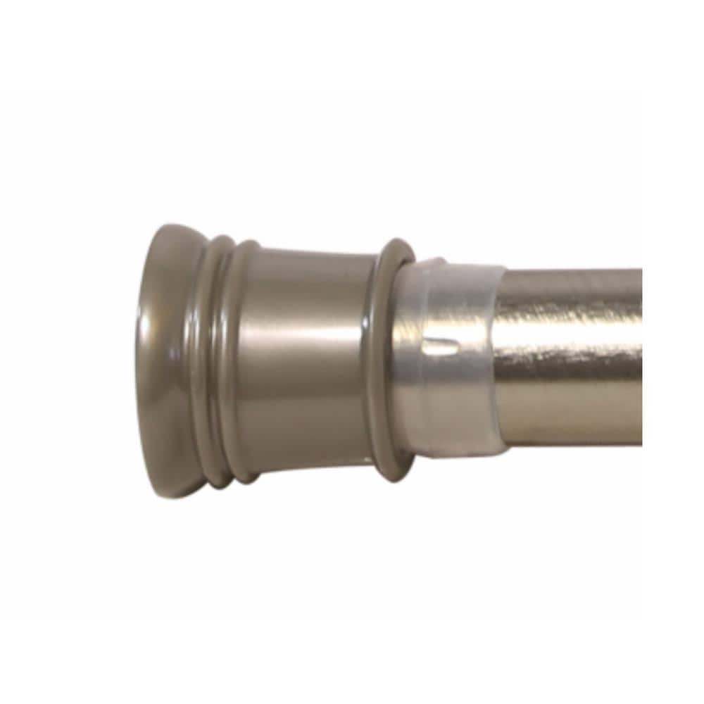 Design House Adjustable Shower Rod 43"-72", Brushed Nickel
