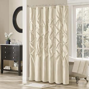 Jacqueline Ivory 72 in. Shower Curtain