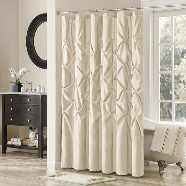 Madison Park Jacqueline Ivory 72 in. Shower Curtain