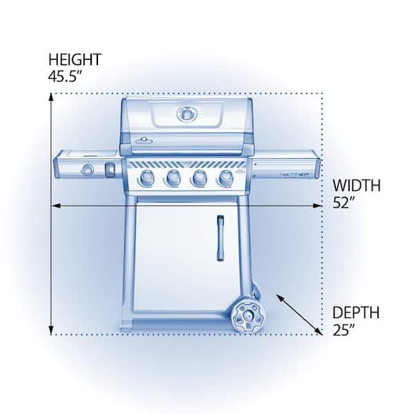 NAPOLEON Freestyle 425 4-Burner Propane Gas Grill with Range