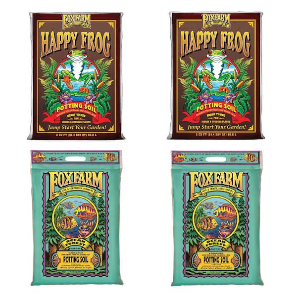 FOXFARM Soil Mix with 12 Qt. Ocean Forest Soil Mix 6.3 pH to 6.8 pH (2-Pack)