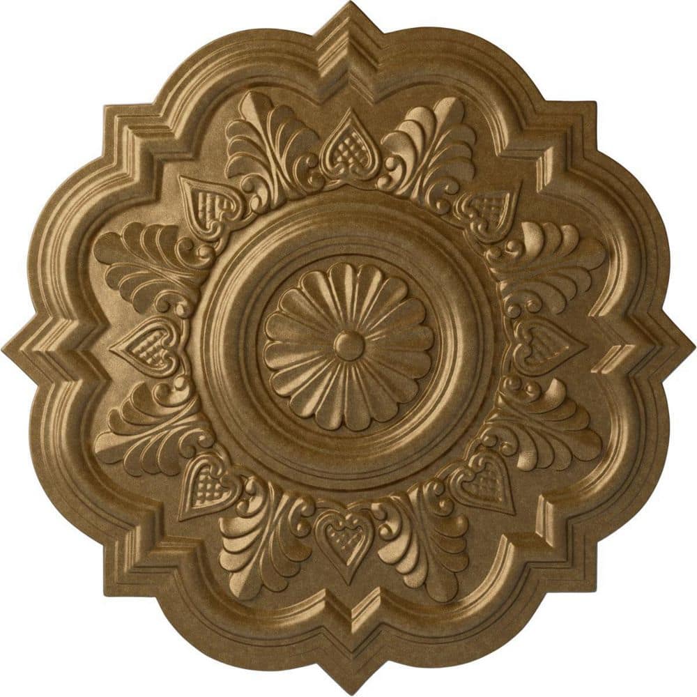 20-1/4 in. x 1-1/2 in. Deria Urethane Ceiling Medallion (Fits Canopies upto 6 in.), Pale Gold price history on PriceWatchPro