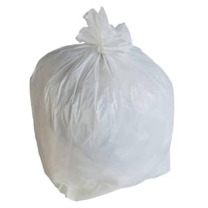 24 in. W x 31 in. H 16 Gal. 1 Mil White Trash Bags (250-Count)